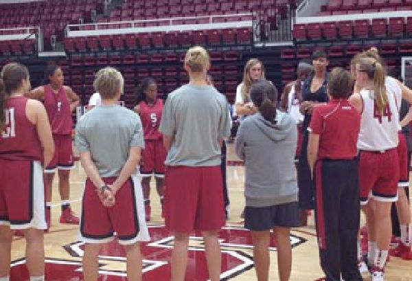 Olympia Scott Speaking to the Stanford Women's Basketball Team olympia-speaks-stanford-team